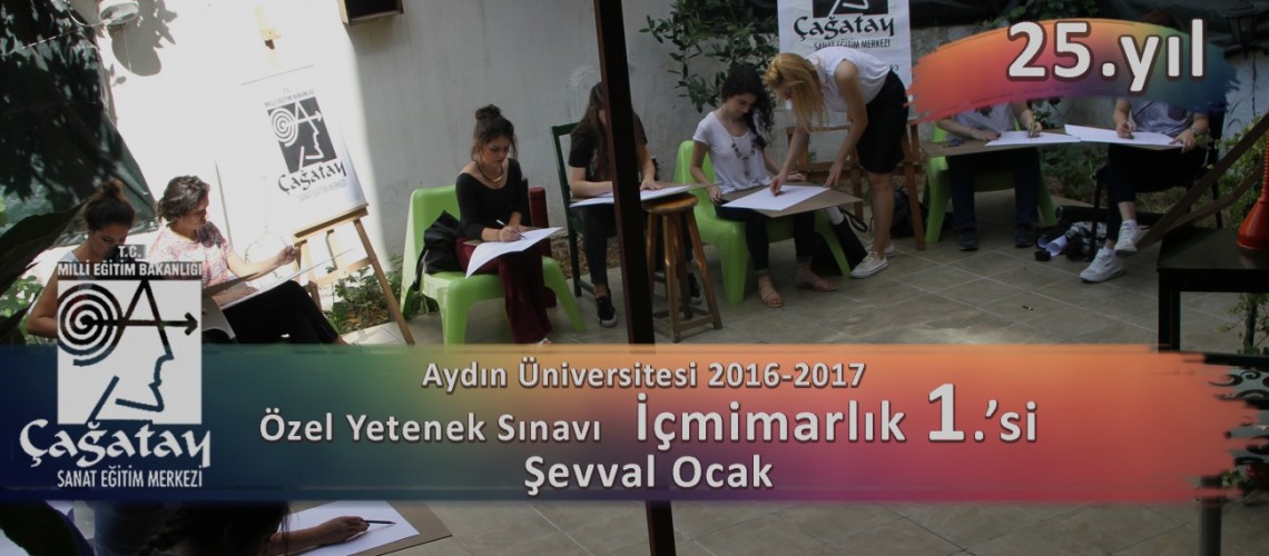 Aydın Üniversitesi Özel Yetenek Sınavları İç mimarlık 1.si Şeval Ocak