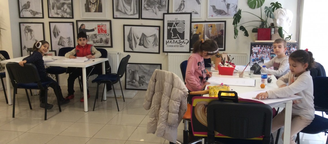 7 ocak 2017 Çocuk Hobi Resim-Suluboya Dersleri