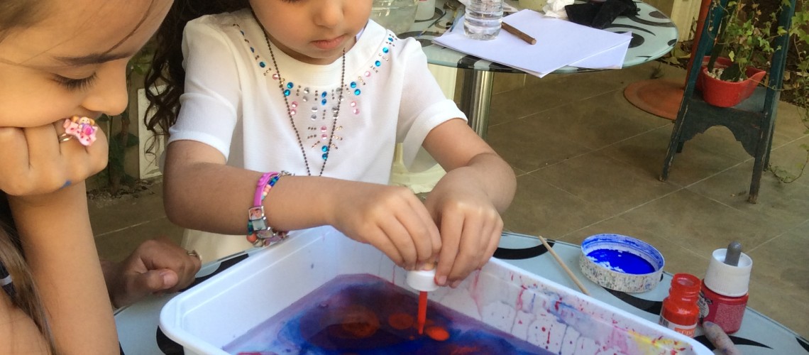 8 Temmuz 2016 Çocuk Hobi Resim-Ebru Sanatı Çalışmaları